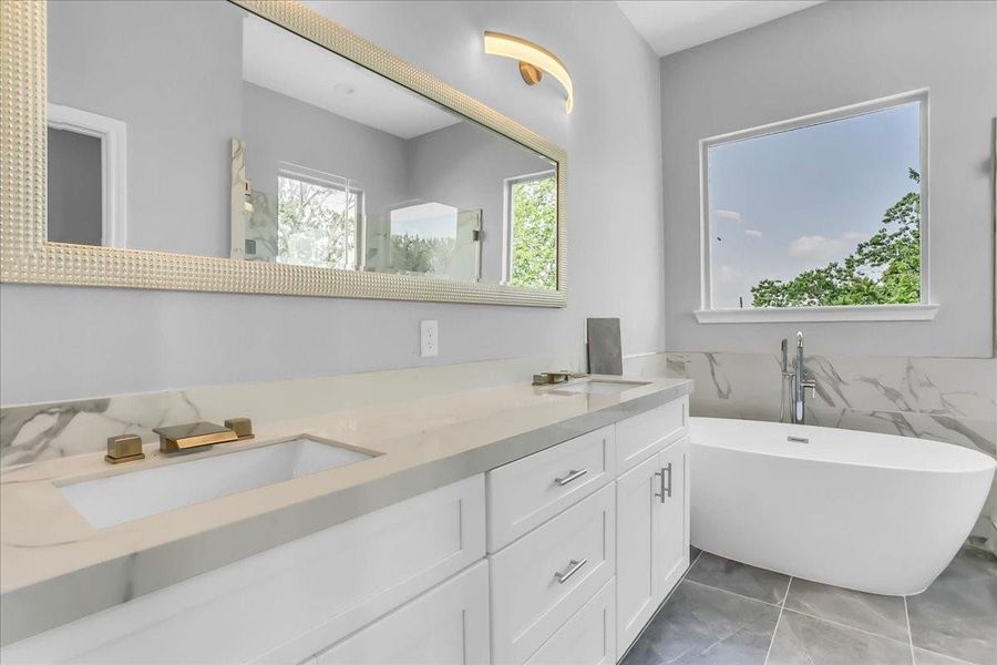 Imagine relaxing in the large soaking tub.... Imagine relaxing in the large soaking tub....