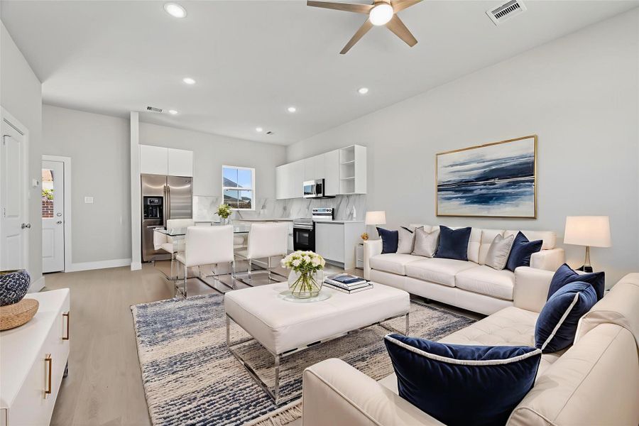 Furnished interior view inside a new home in Metro Village, Houston (Image 10).