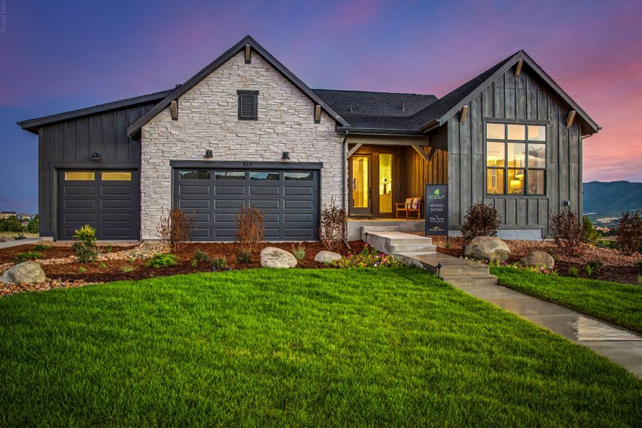 Representative exterior photo of a completed home built from the Glen Eyrie by Scott Felder Homes in Jackson Creek, Monument, CO (Image 24). Representative exterior photo of a completed home built from the Glen Eyrie by Scott Felder Homes in Jackson Creek, Monument, CO (Image 24).