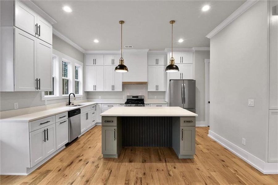 Furnished interior view inside a new home in , Atlanta (Image 6).