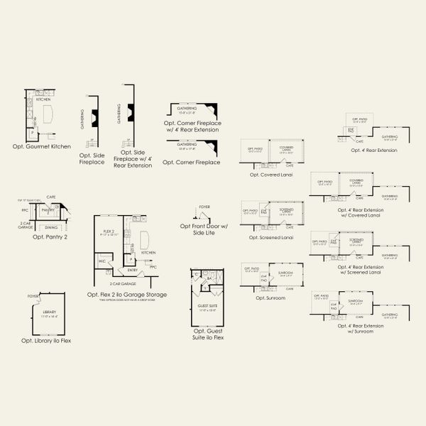 2D floor plan layout for the Wingate by Pulte Homes in Parkside Crossing, Charlotte, NC (Image 3).