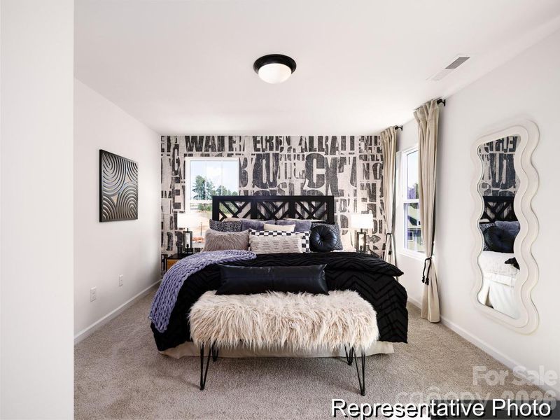 Furnished interior view inside a new home in , Charlotte (Image 25).