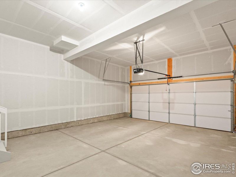 large 2 car garage