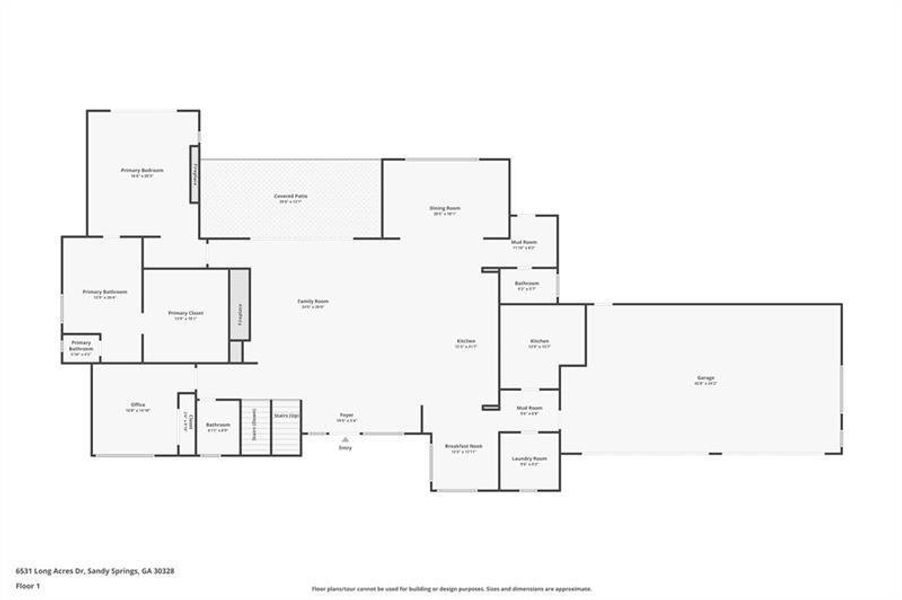2D floor plan layout of this home in , Atlanta, GA (Image 46).