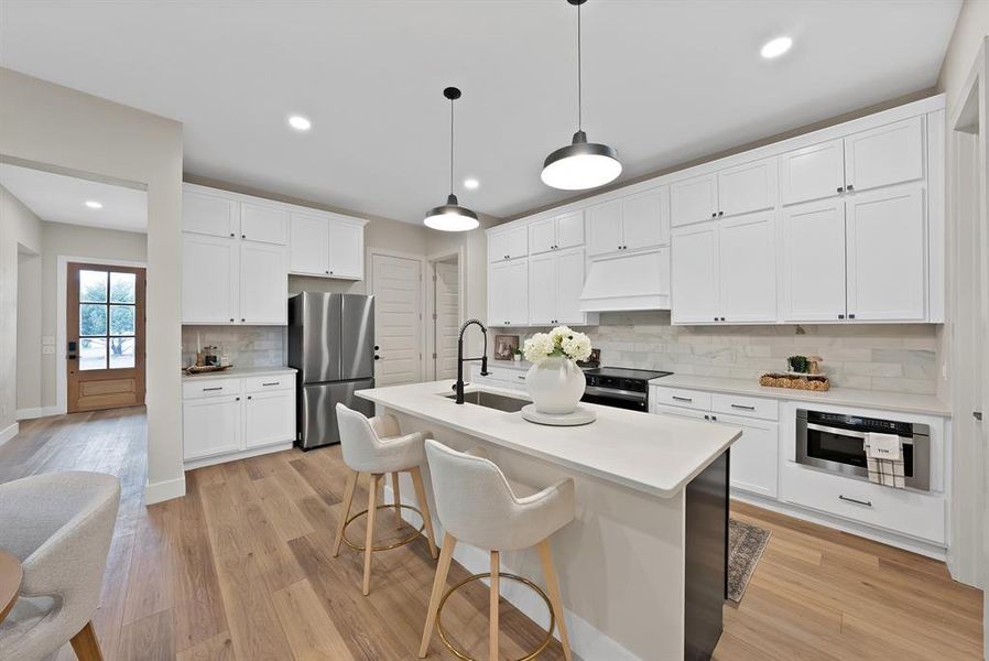 Furnished interior view inside a new home in , Princeton (Image 6).