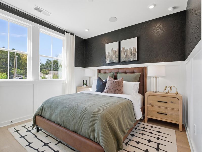 Representative furnished interior of a home built from the Dahlia by Tri Pointe Homes in Bellflower, Charlotte (Image 9).