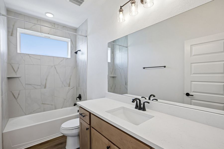 Furnished interior view inside a new home in Easton Park, Austin (Image 13). Furnished interior view inside a new home in Easton Park, Austin (Image 13).