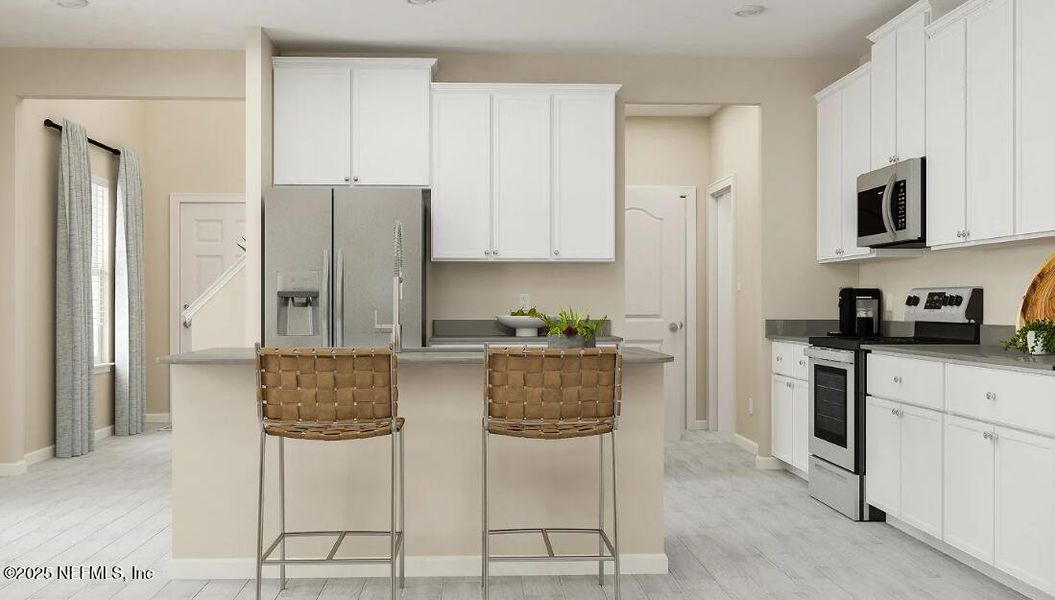 Furnished interior view inside a new home in Avalon Woods, Jacksonville (Image 8).