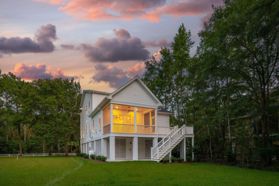 Front exterior of a new home in , Johns Island, SC, highlighting curb appeal (Image 36).