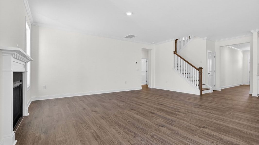 Spacious, unfurnished interior of a new home in The Grove at Winston Pointe, Clayton (Image 11). Spacious, unfurnished interior of a new home in The Grove at Winston Pointe, Clayton (Image 11).