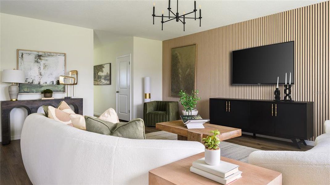 Furnished interior view inside a new home in Pasadena Ridge, Zephyrhills (Image 29).