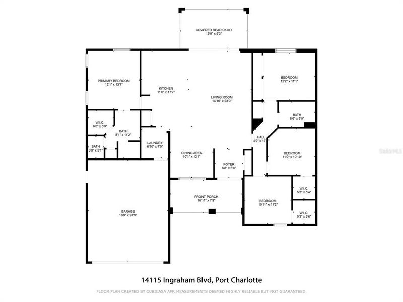 2D floor plan layout of this home in , Port Charlotte, FL (Image 4).