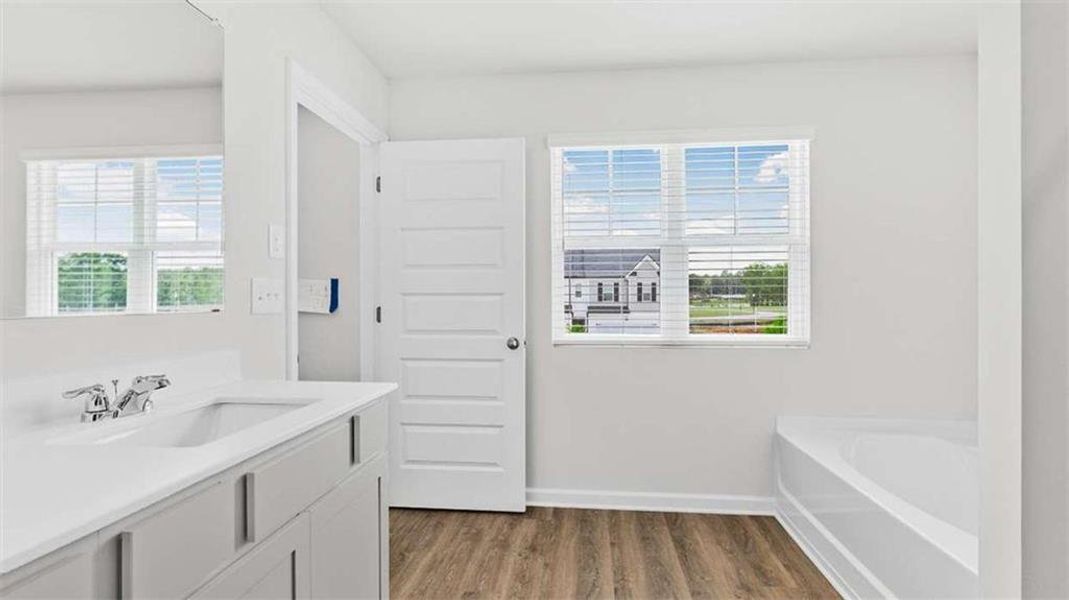 Furnished interior view inside a new home in Echo Glen, Stockbridge (Image 7).
