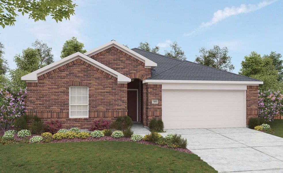 2D floor plan layout for the Driskill by DRB Homes in Westridge, San Antonio, TX (Image 11).