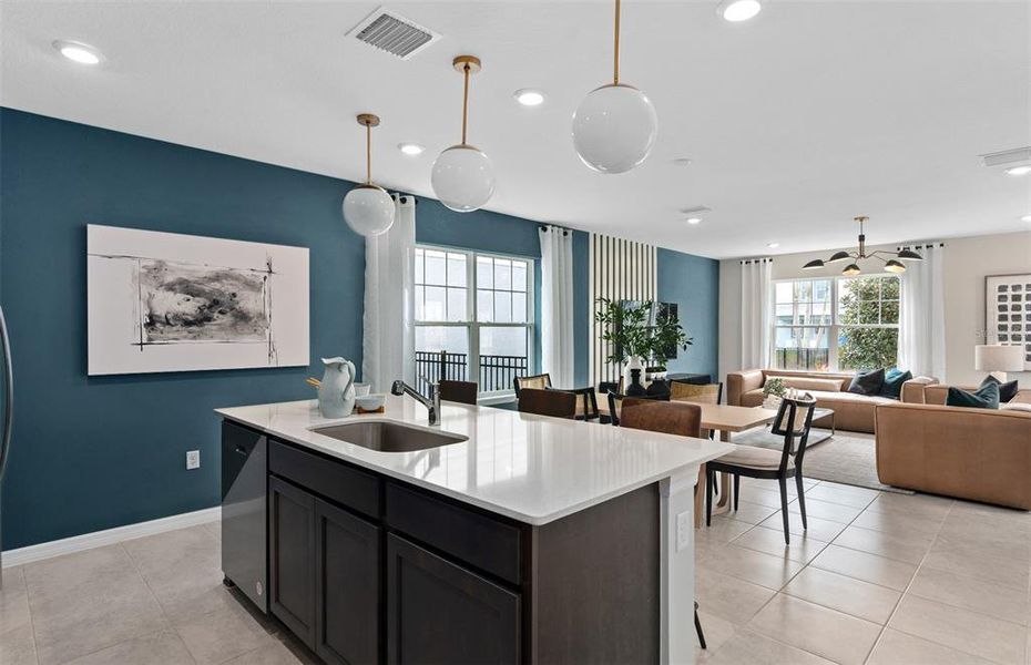 Furnished interior view inside a new home in Silverleaf Oaks, Winter Garden (Image 18).