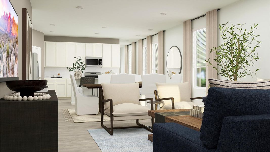 Furnished interior view inside a new home in Moore Landing, Magnolia (Image 12).