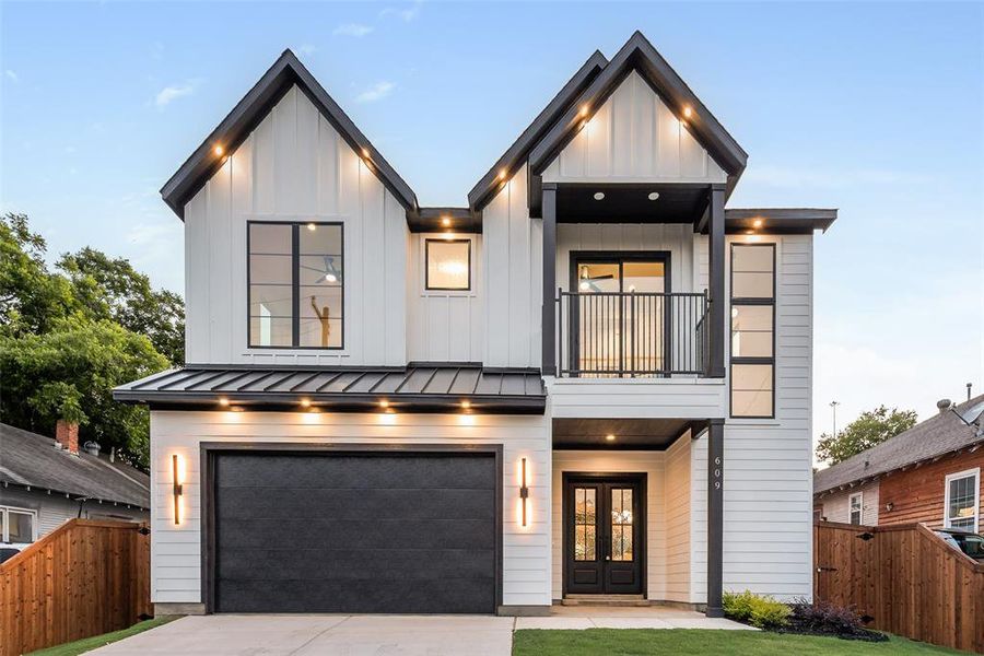Front exterior of a new home in , Dallas, TX, highlighting curb appeal (Image 31).