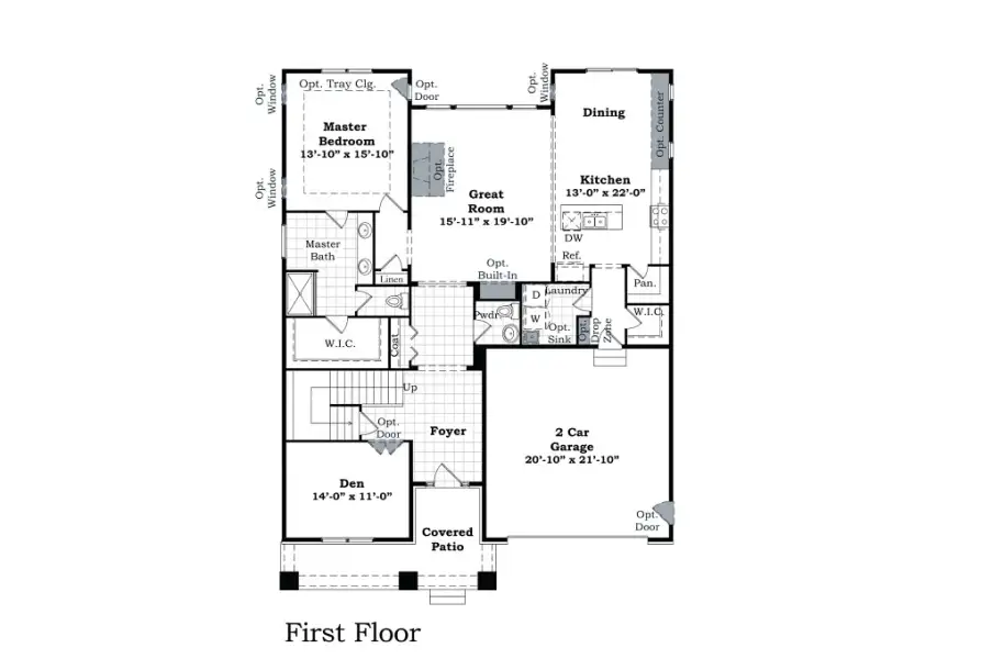 2D floor plan layout for the The Middleton by Norfolk Homes in Offsite Builds Southern Michigan, Ann Arbor, MI (Image 5).