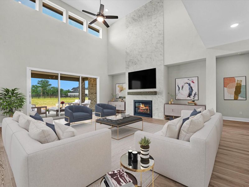 Furnished interior view inside a new home in The Estates at James Lane, Fulshear (Image 5).