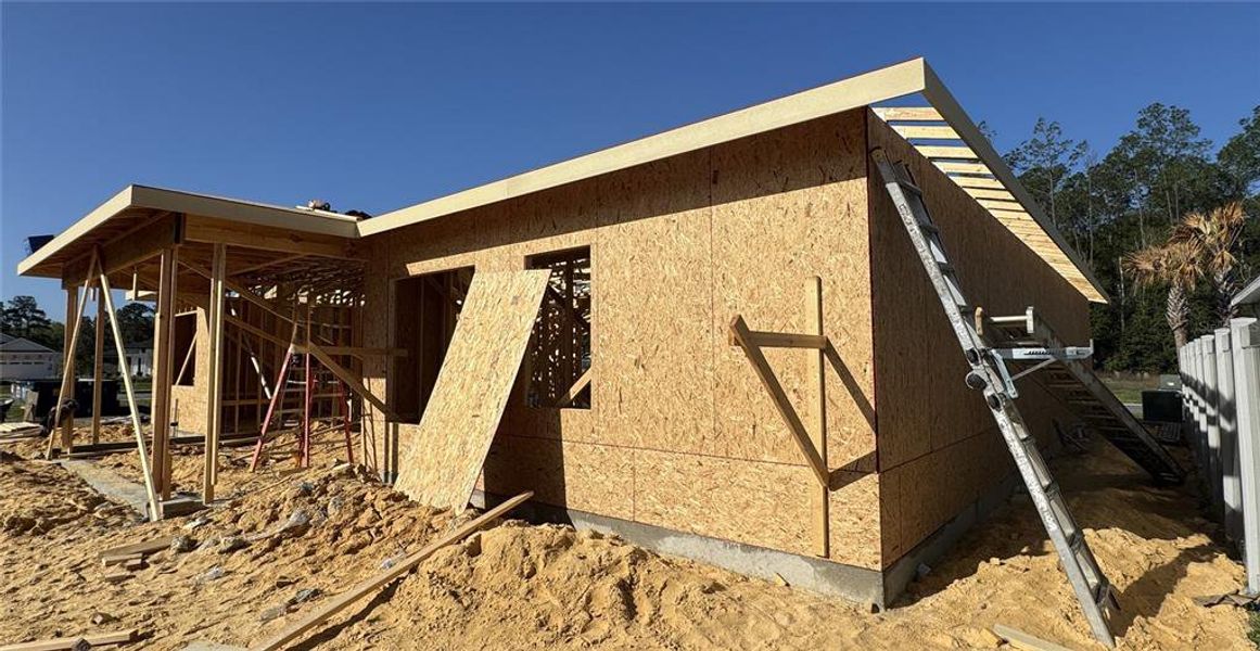 In-progress construction of a new home in Laureate Village, Newberry, FL (Image 17).