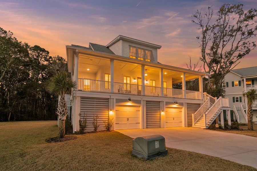 Exterior details and patio area of a home in Overlook at Copahee Sound, Awendaw (Image 26). Exterior details and patio area of a home in Overlook at Copahee Sound, Awendaw (Image 26).