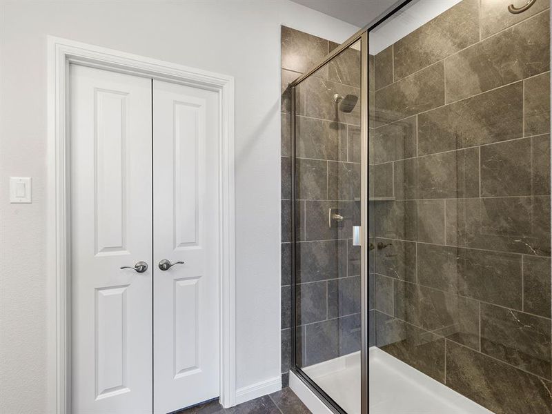 You'll love starting or ending your day in this spacious walk in shower!