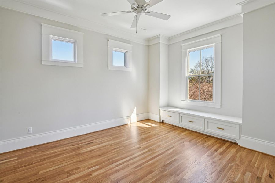 One of the secondary bedrooms. One of the secondary bedrooms.
