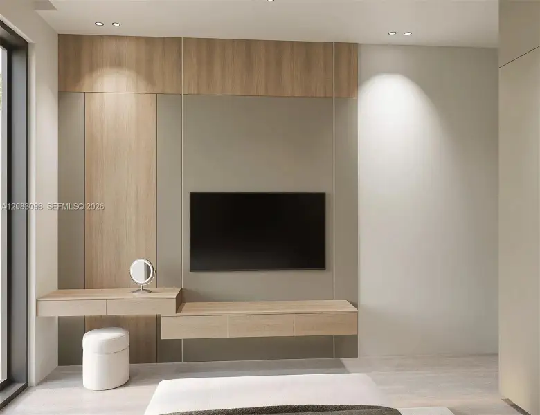 Furnished interior view inside a new home in , Miami Springs (Image 3).