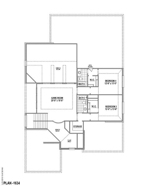 Plan 1634 2nd Floor