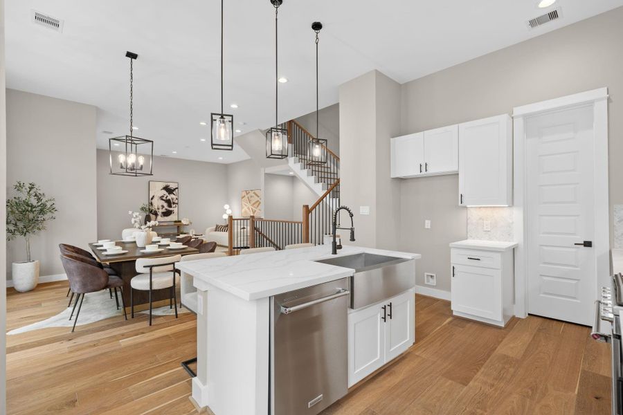 Furnished interior view inside a new home in , Houston (Image 9).
