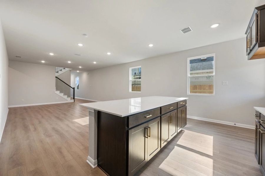 Furnished interior view inside a new home in Patterson Ranch, Georgetown (Image 10).