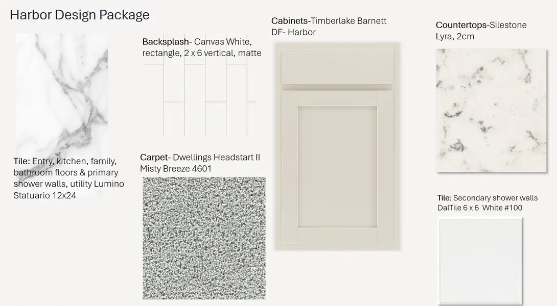 Sample of building materials used in homes in Whaley Grove Townhomes, St. Cloud (Image 5).