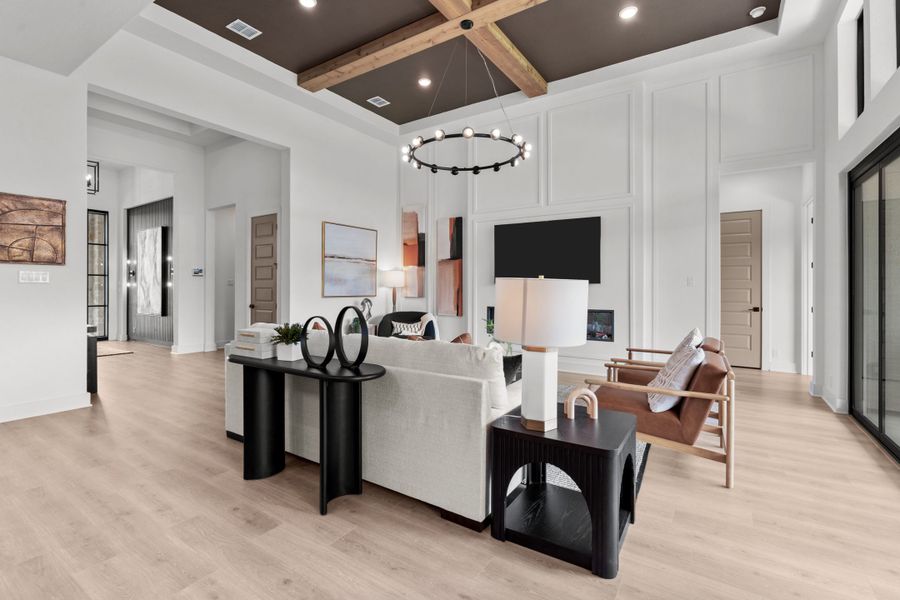 Furnished interior view inside a new home in Potranco Oaks, Castroville (Image 19). Furnished interior view inside a new home in Potranco Oaks, Castroville (Image 19).