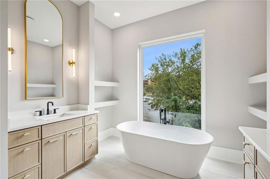 Furnished interior view inside a new home in , Atlanta (Image 13).