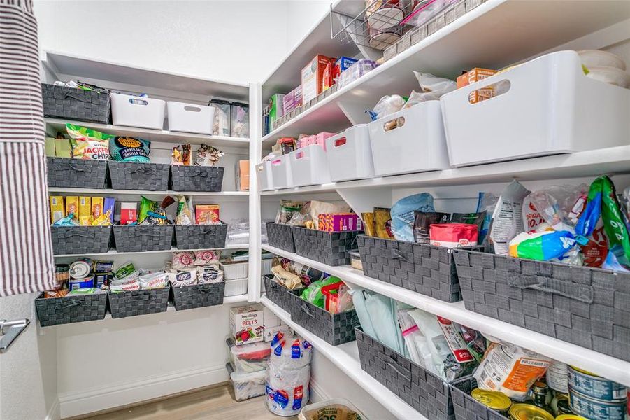 View of storage area