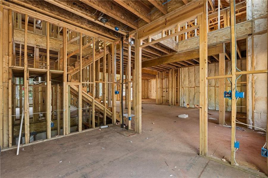 In-progress construction of a new home in , Hoschton, GA (Image 4).