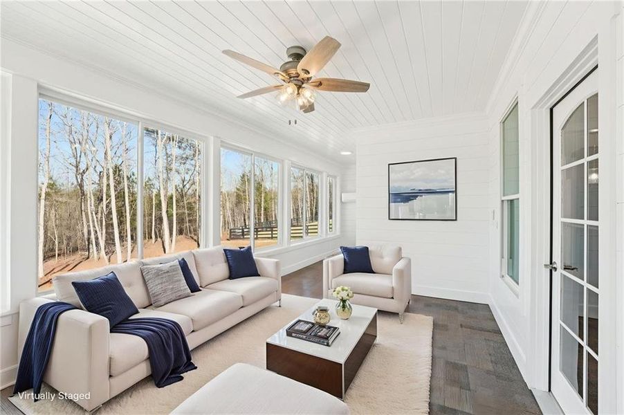 Furnished interior view inside a new home in , Canton (Image 44).