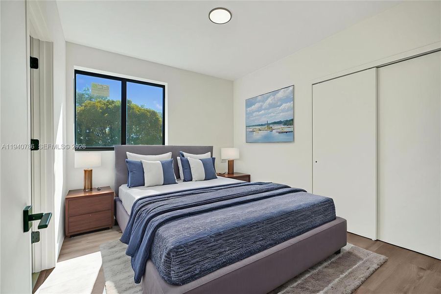 Furnished interior view inside a new home in , Miami (Image 8).