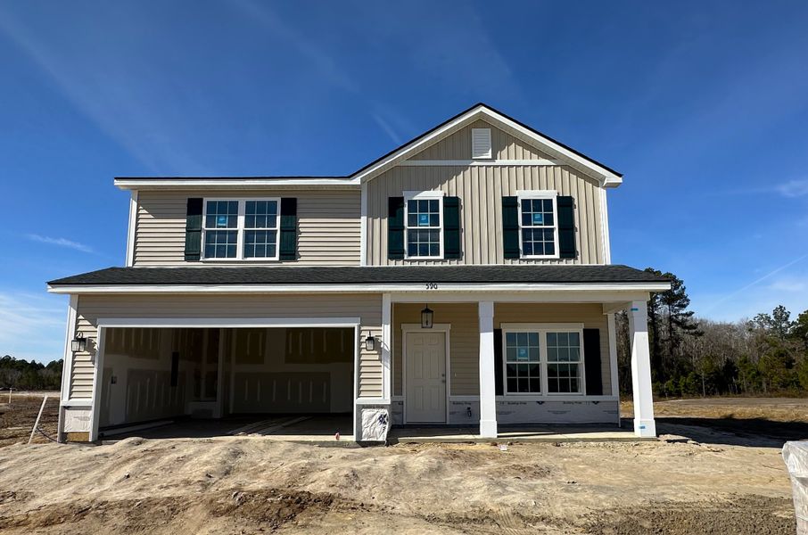 In-progress construction of a new home in Doctor's Creek, Ludowici, GA (Image 4).