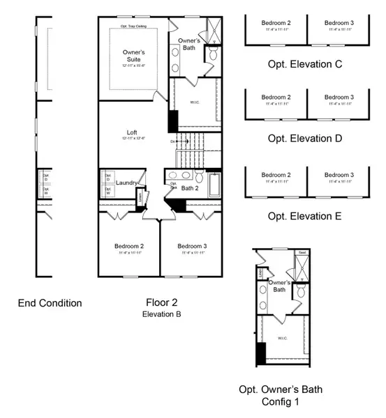 2D floor plan layout of this home in Forestville Station, Wake Forest, NC (Image 3). 2D floor plan layout of this home in Forestville Station, Wake Forest, NC (Image 3).