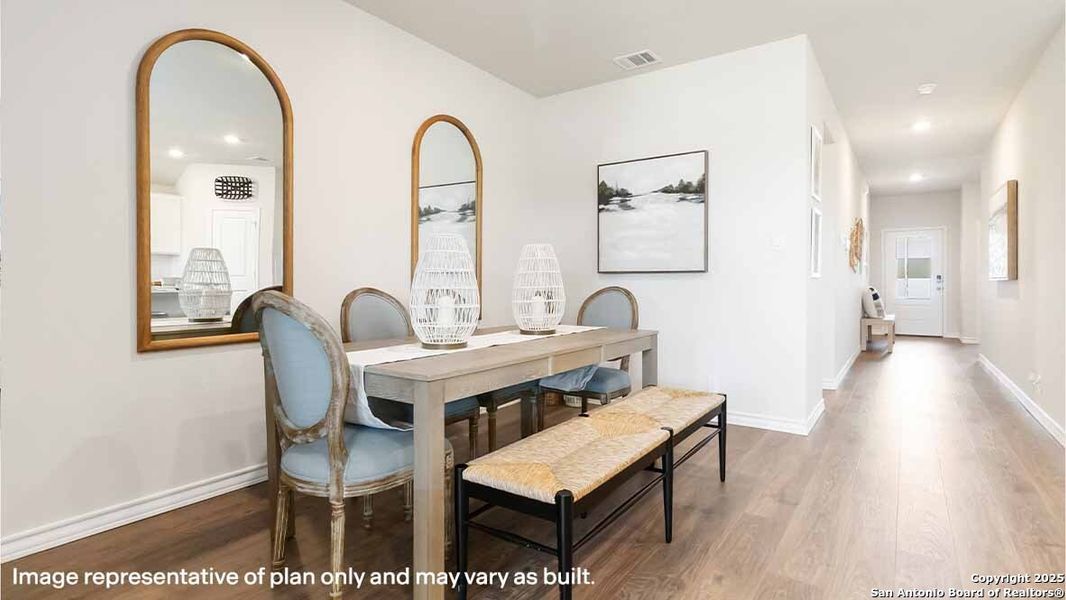 Furnished interior view inside a new home in Brookstone Creek, San Antonio (Image 20).