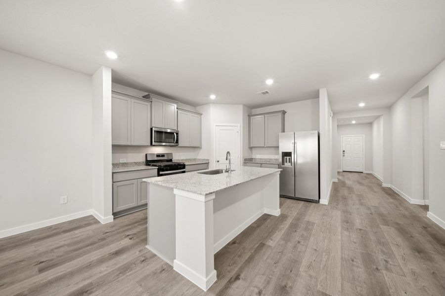 Furnished interior view inside a new home in Lexington Heights, Willis (Image 6).