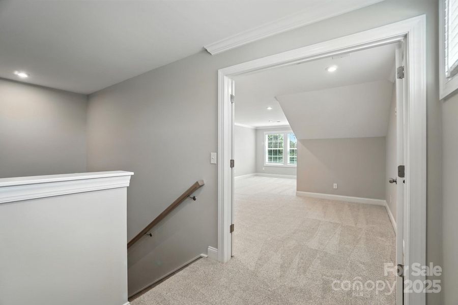 Representation of landing on 3rd floor.  Walk in attic on opposite side of landing