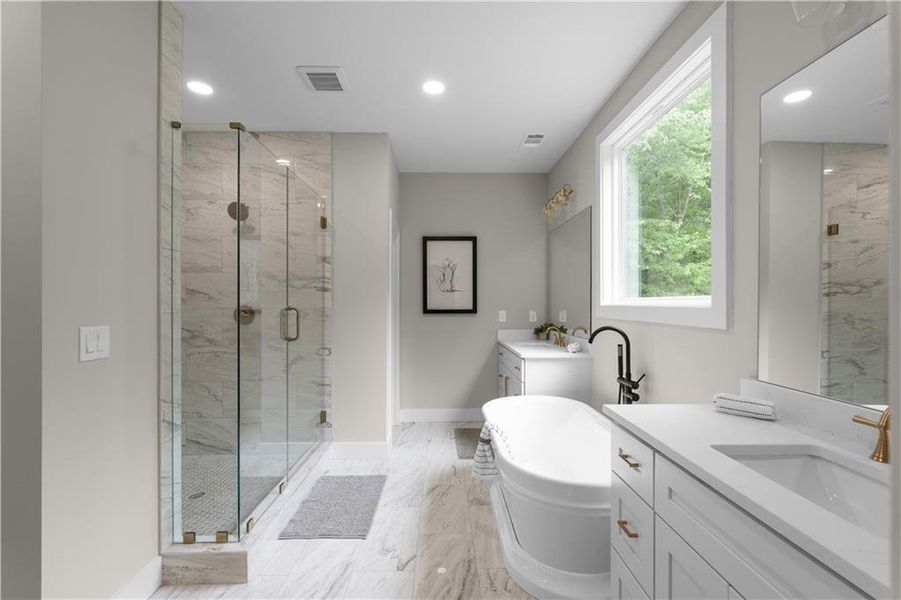 Furnished interior view inside a new home in , Lilburn (Image 11).