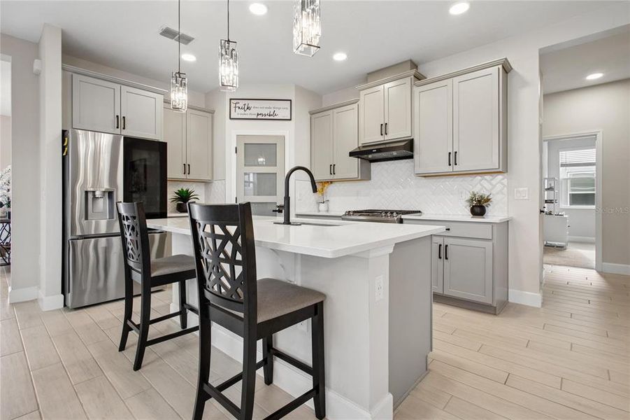 Furnished interior view inside a new home in Emerson Pointe, Apopka (Image 12). Furnished interior view inside a new home in Emerson Pointe, Apopka (Image 12).