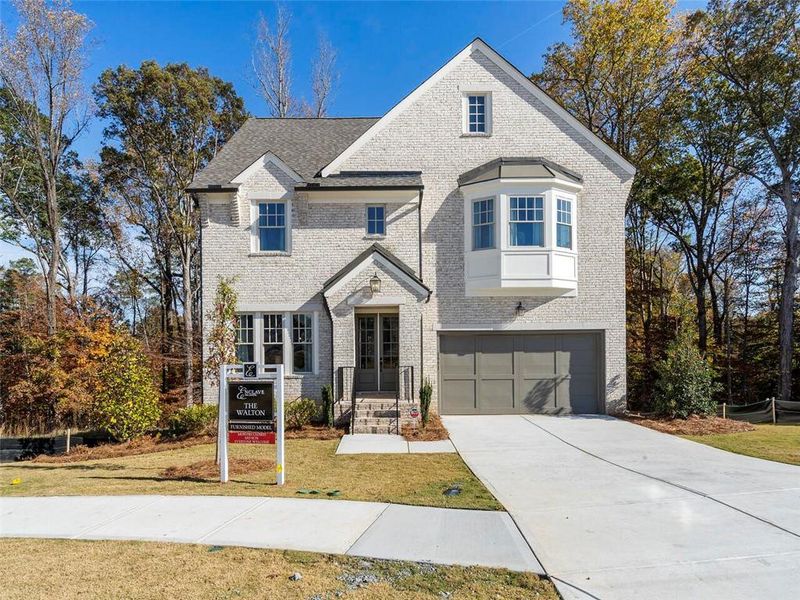 Front exterior of a new home in , Suwanee, GA, highlighting curb appeal (Image 19).