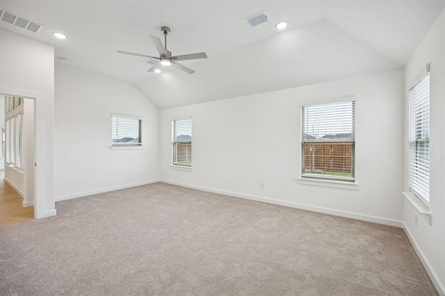 Primary Suite in the Gilmour II home plan by Trophy Signature Homes – REPRESENTATIVE PHOTO