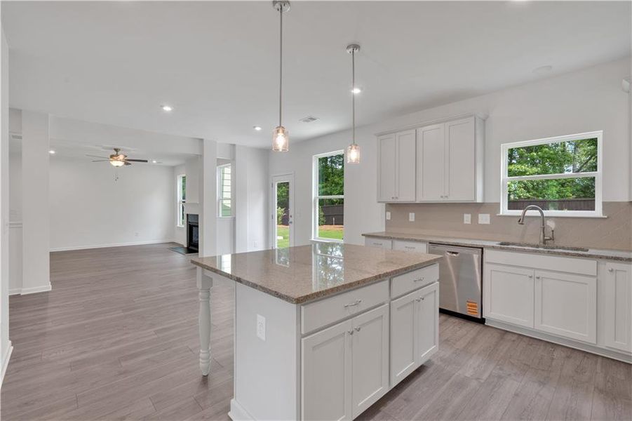 Furnished interior view inside a new home in The Overlook at Factory Shoals, Mableton (Image 9).