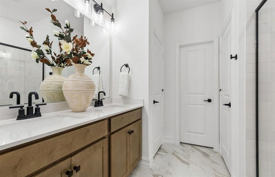 Owner's private bath*model representation