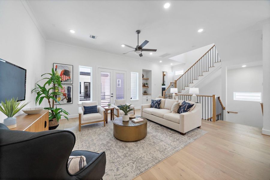 Furnished interior view inside a new home in , Houston (Image 10). Furnished interior view inside a new home in , Houston (Image 10).